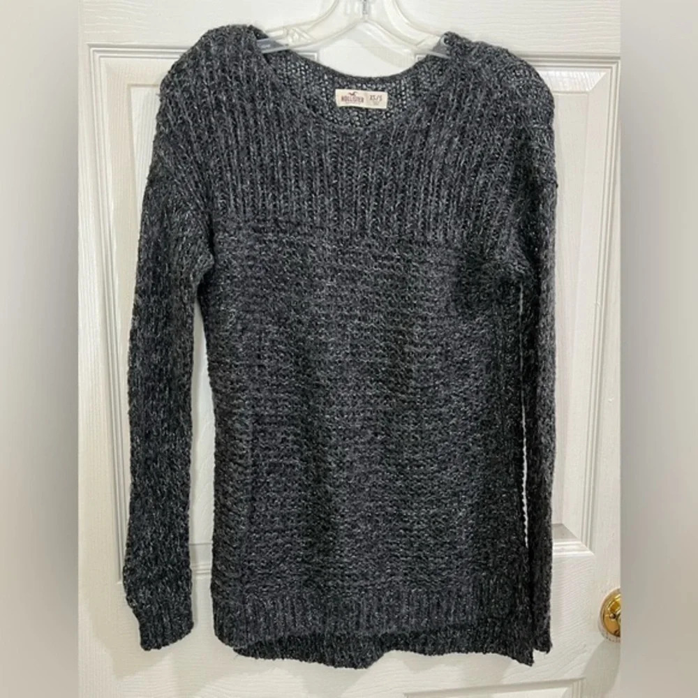 Hollister Crochet Knit Lightweight Sweater